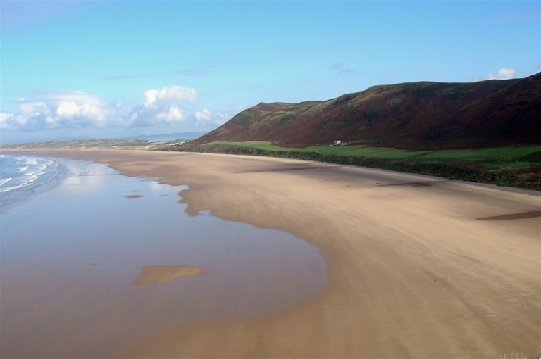 Záliv a pláž Rhossili
