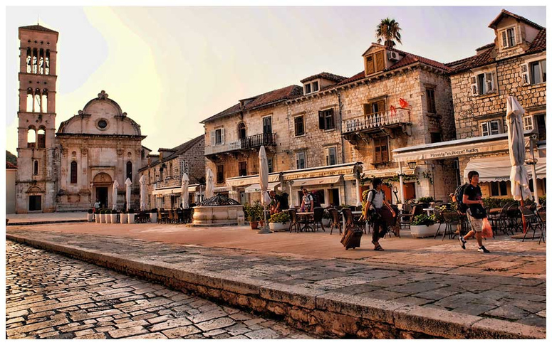 Město Hvar na ostrově Hvar