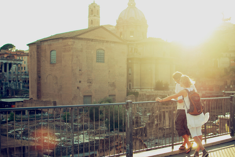 Západ slunce v Římě