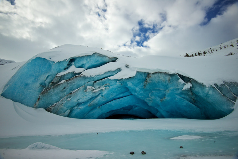 Athabasca Glacier, Národní park Jasper v Kanadě