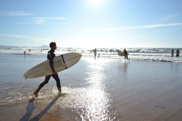 Surfařské město Biarritz